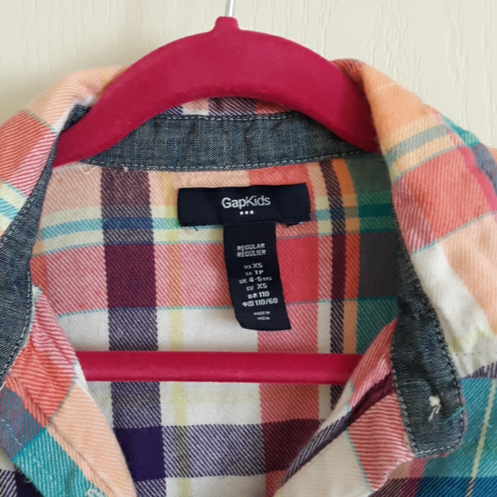 Girls' Plaid Shirtdress